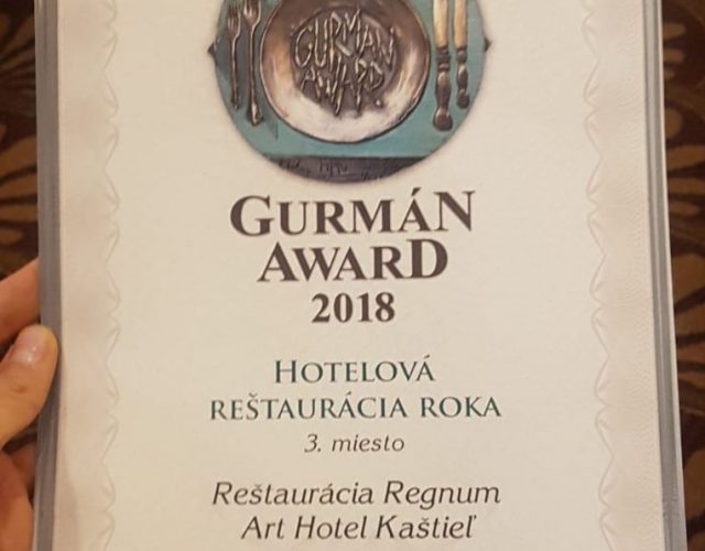 Ocenenie Gurmán Award 2018